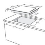 بوتاجاز مسطح زجاج بلت ان NARDI غاز 60 سم