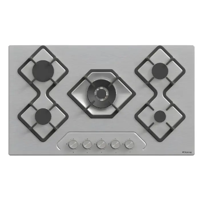 سطح بلت ان غاز ستار واي 5 شعلة – 90 سم – ستيل SWBH9605-KA036 سطح بلت ان