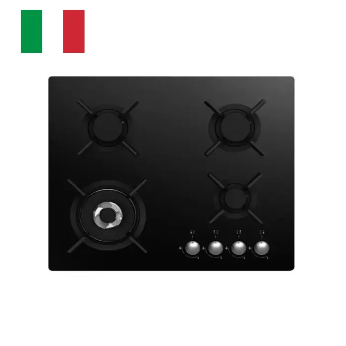 سطح غاز ماستر جاز 4 شعلات – بلت ان – 60 سم – إيطالي H64gbcx سطح غاز ماستر جاز