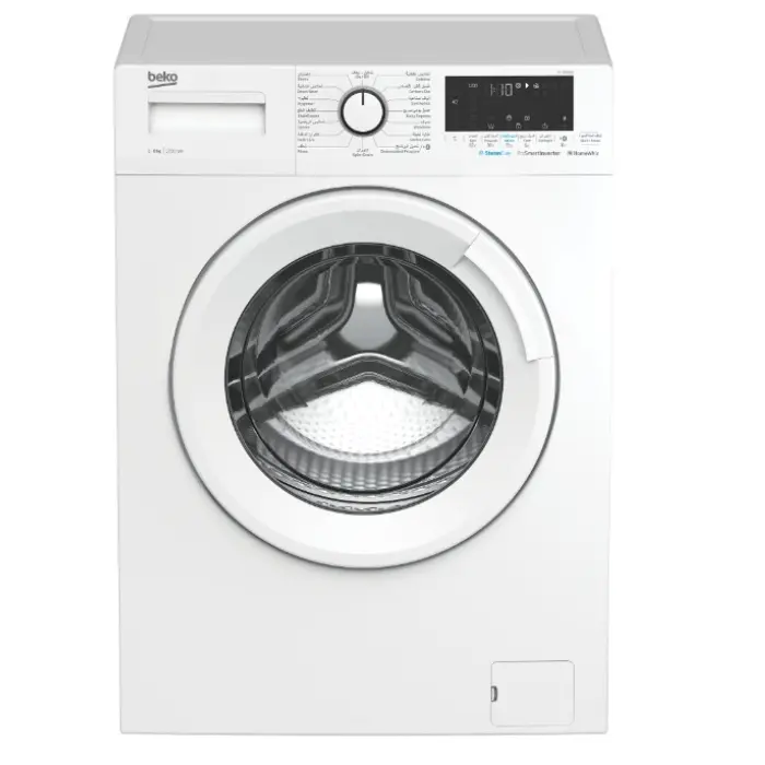 غسالة 8 كيلو بيكو – امامي – أبيض WTV8616W غسالة 8 كيلو