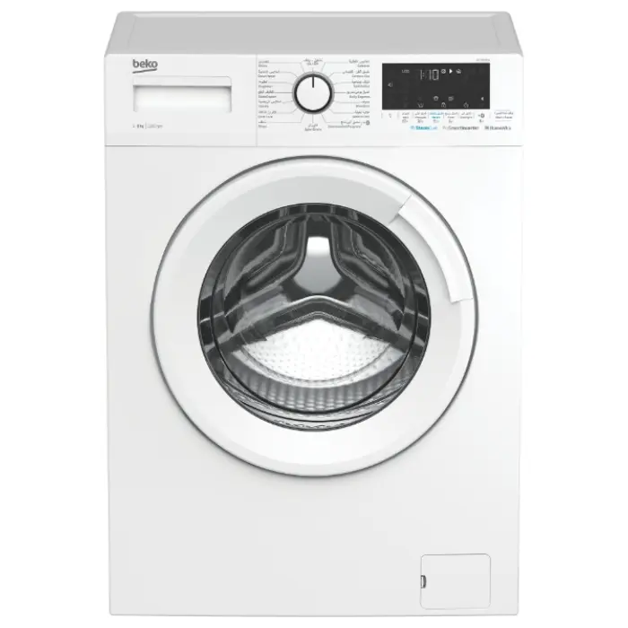 غسالة فتحة امامية بيكو 9 كيلو 15 برنامج انفرتر – أبيض WTV9636W غسالة فتحة امامية
