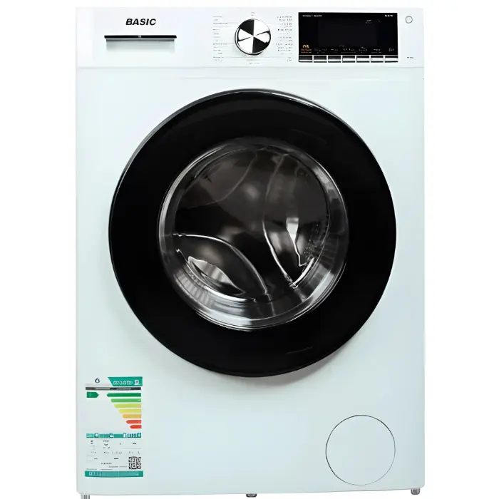 غسالة ملابس اتوماتيك بيسك امامية 8 كيلو - انفرتر - أبيض BAWMF-MG8W غسالة ملابس