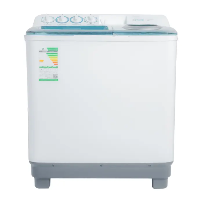 غسالة حوضين 8 كيلو فيشر- تجفيف 5 كيلو - أبيض FW-P8000N غسالة حوضين 8 كيلو