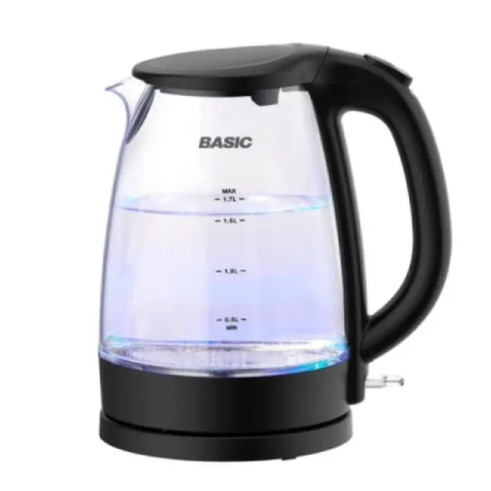 غلايه مويه بيسك 1.7 لتر - زجاج - أسود BK-17G غلايه مويه