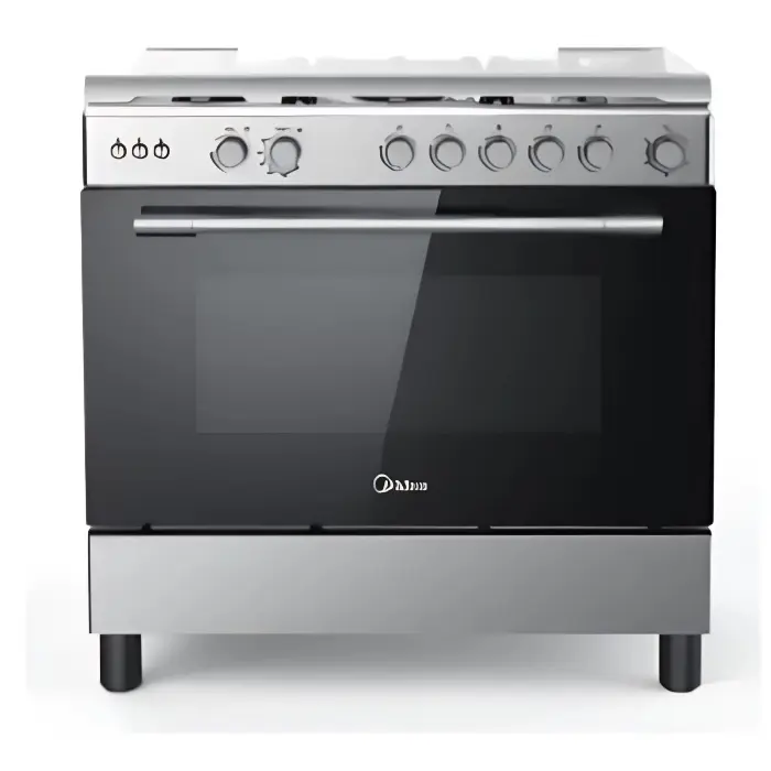 فرن الغاز ميديا 60*90 سم 5 شعلات أمان كامل – ستيل 36LMG5G030 فرن الغاز