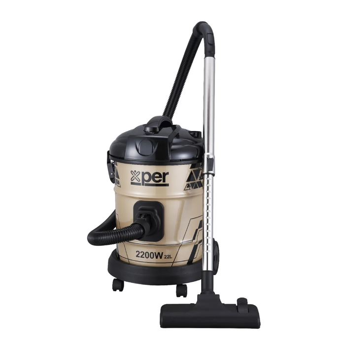 مكنسة اكسبير كهربائية برميل 22 لتر – أسود *ذهبي XPVC-22W22L-23 مكنسة اكسبير