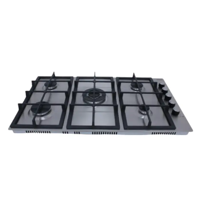 سطح غاز فيستا بلت ان تركي 5 عيون - 90*60 سم - ستيل HB902VMTS/mvs سطح غاز