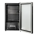 ثلاجة صغيرة باب زجاج