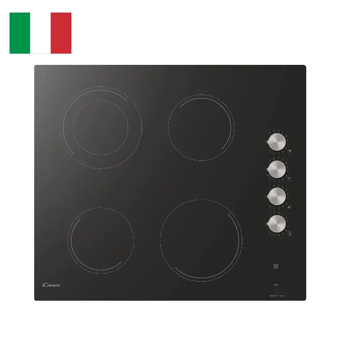 بوتاجاز كهربائي سيراميك كاندي بلت ان 60 سم - أسود CH64DCK-19 بوتاجاز كهربائي سيراميك