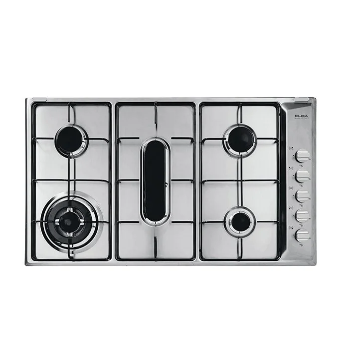 سطح غاز ايطالي البا بلت ان 90 سم 5 عيون - ستيل AS E 90-550 X سطح غاز ايطالي