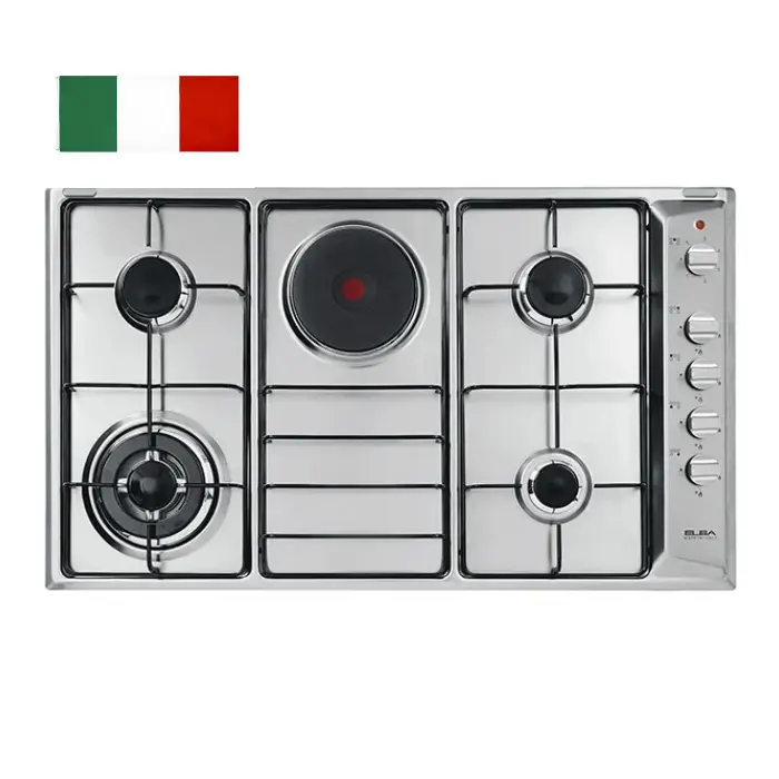 مسطح بلت ان البا غاز و كهرباء 90 سم - ستيل ASEN90-410XD مسطح بلت ان