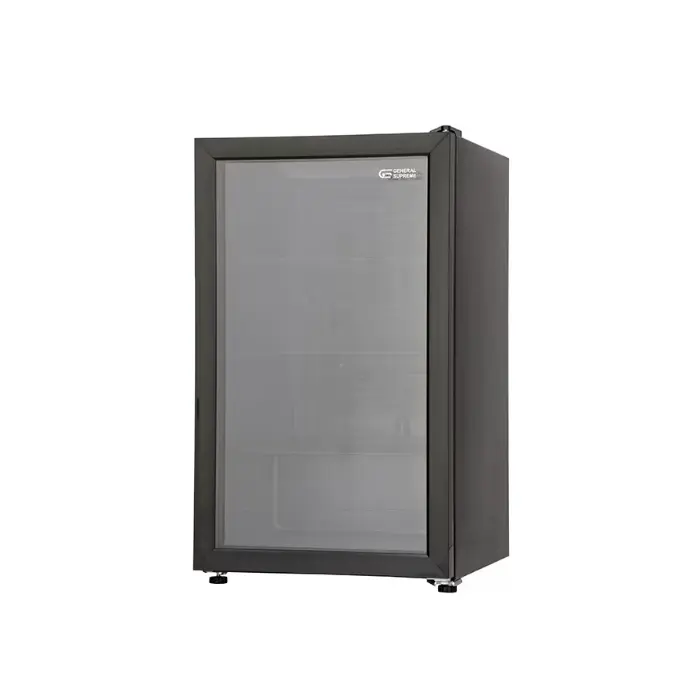 ثلاجة تبريد جنرال سوبريم باب واحد 4 قدم - أسود GS148X ثلاجة تبريد