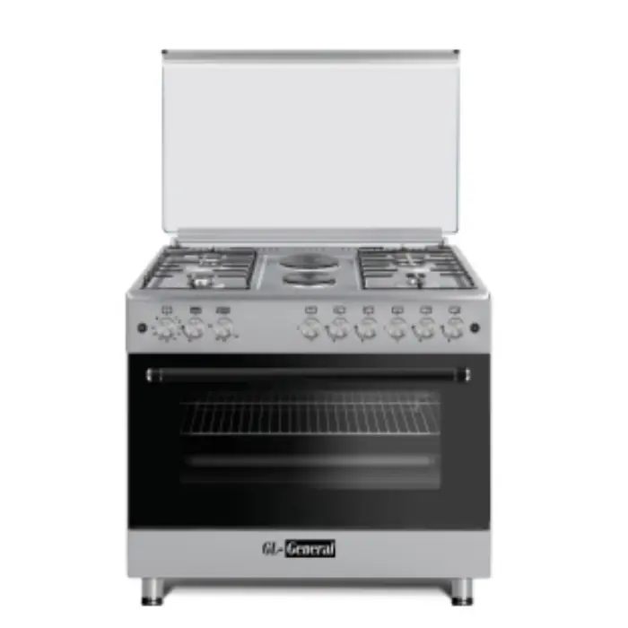 فرن غاز و كهرباء جي ال جنرال 90*60 سم - ستيل F9H42G2-HI فرن غاز و كهرباء