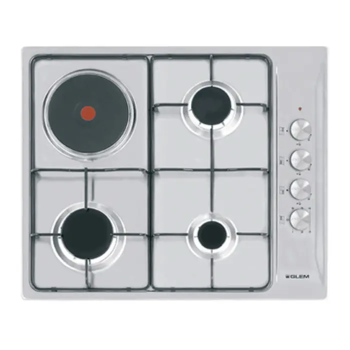 موقد جليم بلت إن 58.5سم 3 غاز & 1 كهرباء - ستيل GTL647IX موقد جليم