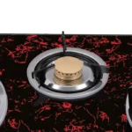 ⁦موقد غاز سطح زجاجي امبكس 3 شعلات - اسود Igs 1213F⁩ - الصورة ⁦2⁩