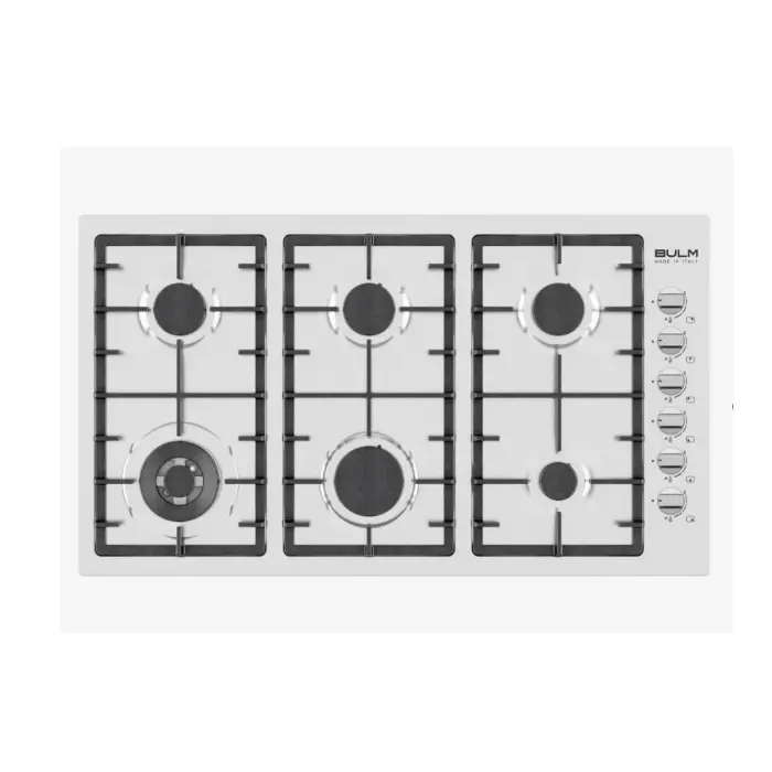 موقد غاز مسطح بولم بلت ان 90 سم 6 عيون - ستيل B90-645X موقد غاز مسطح