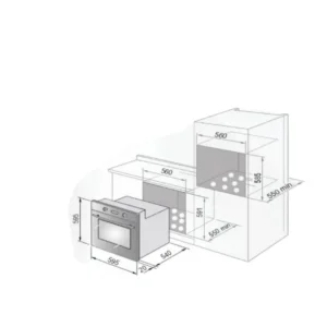 فرن 60 سم هيونداى