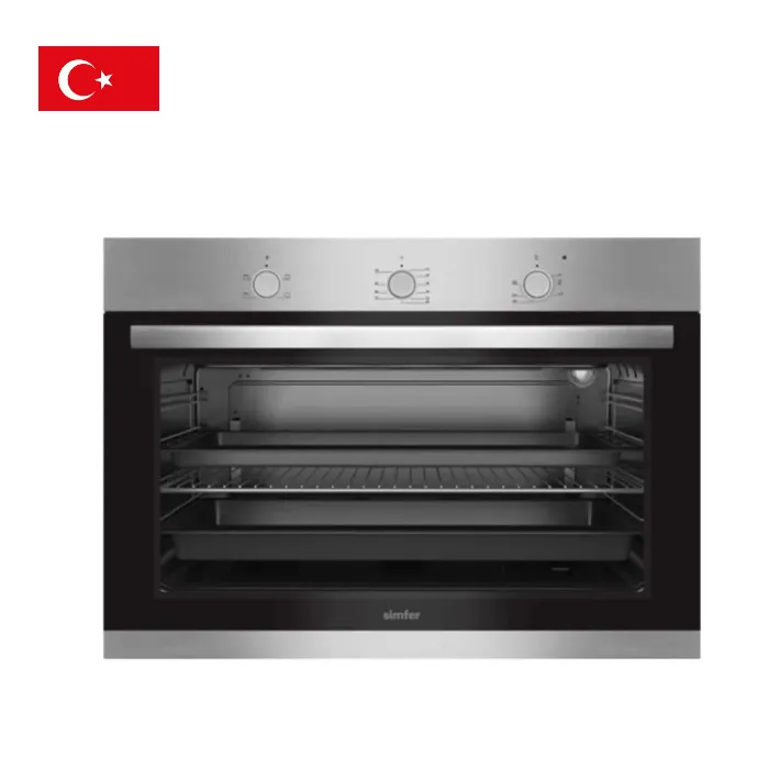 فرن بلت ان سيمفر كهرباء 90 سم - شواية - ستيل B 9109 MERM فرن بلت ان