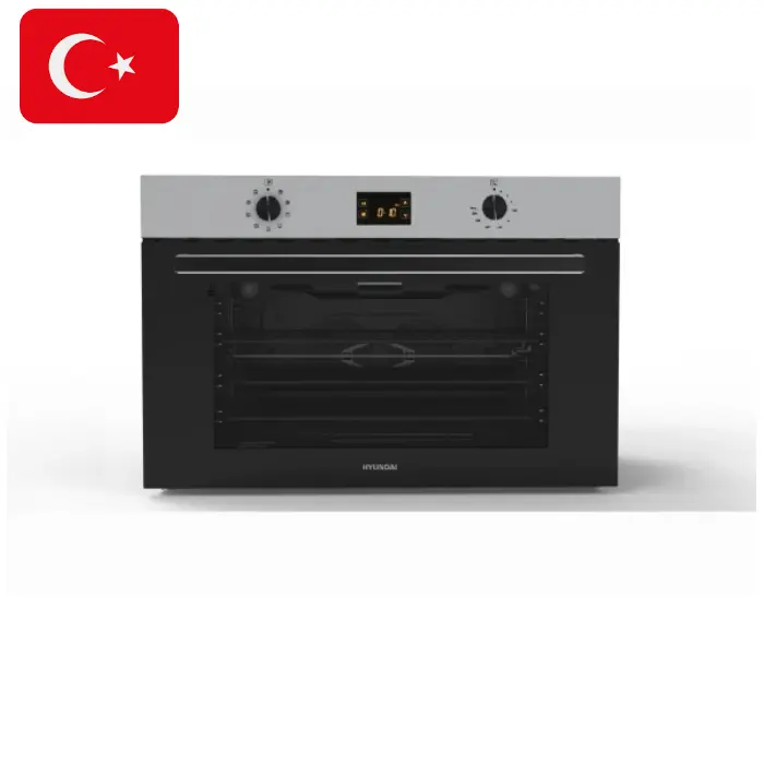 فرن كهرباء هيونداى بلت ان 90*60 سم – 9 وﻇﺎﺋﻒ – سلفر HY-A9SGF3 فرن كهرباء