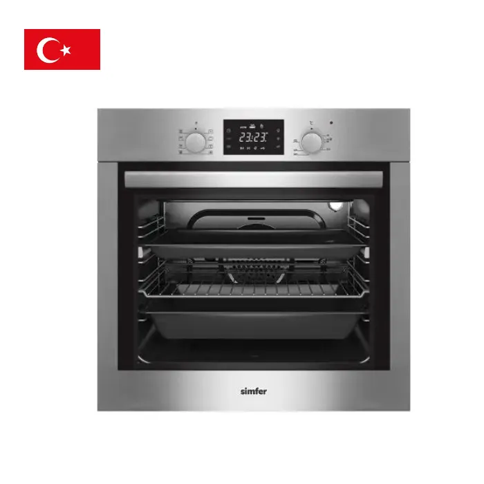 فرن كهرباء بلت ان سيمفر 60 سم - 60 لتر - ستيل B 6719 ZERM فرن كهرباء بلت ان