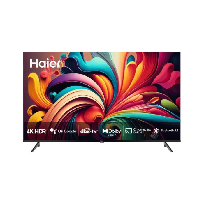 شاشة 65 بوصة سمارت هاير (DLED - 4K UHD- Android ) - أسود H65K801UG شاشة 65 بوصة