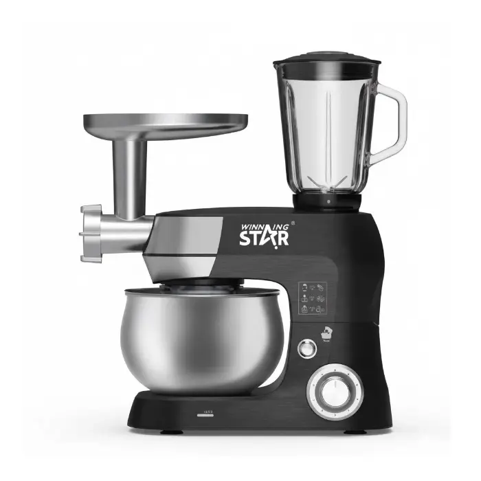 محضرة الطعام ويننج ستار سعة 5 لتر – 2000 وات أسود فضي ST-5305 محضرة الطعام ويننج ستار