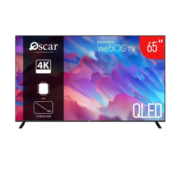 شاشة 65 بوصة أوسكار ( 4K UHD - QLED - Web OS ) OS65QLEDW شاشة 65 بوصة أوسكار