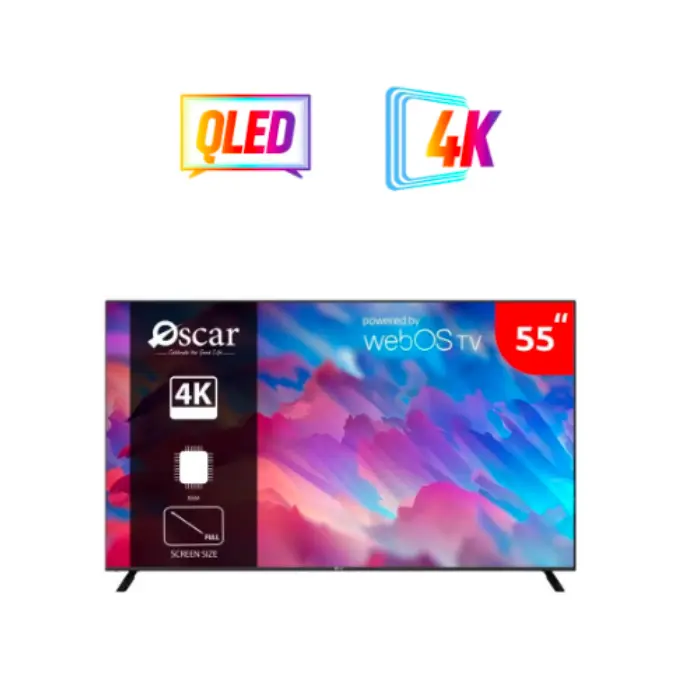 شاشة سمارت أوسكار 55 بوصة ( QLED - web OS - 4KUHD ) OS55QLEDW شاشة سمارت أوسكار