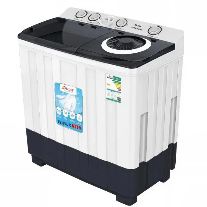 غسالة 12 كيلو حوضين أوسكار – أبيض OWM12KG غسالة 12 كيلو حوضين