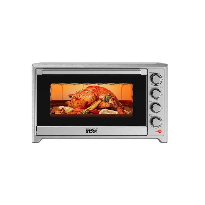 فرن كهرباء ويننج ستار 2000 وات - 60 لتر - فضى ST-9855 فرن كهرباء ويننج ستار