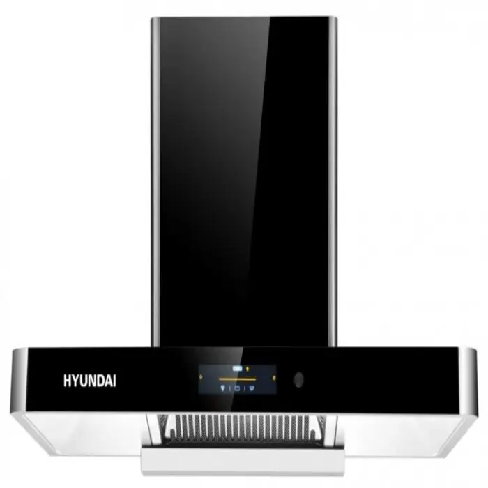 شفاط مطبخ هيونداي لمس حرف T أسود – 90 سم HY-01 شفاط مطبخ هيونداي