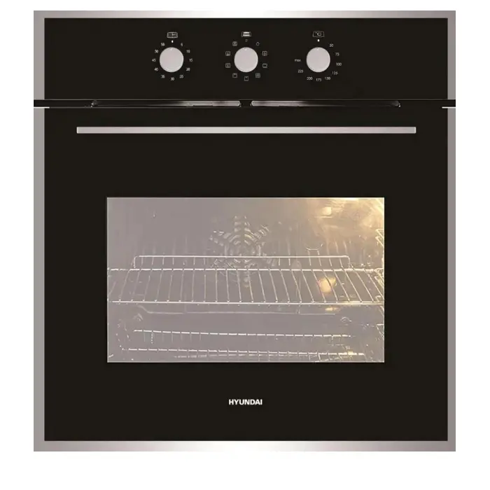 فرن كهرباء بلت ان هيونداي 60 سم – 9 وظائف – أسود HY-67EC فرن كهرباء بلت ان