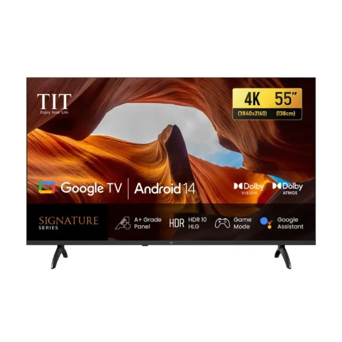 شاشة 55 بوصة تى اى تى (LED – 4KUHD – أندرويد 14 ) 55G2025 شاشة 55 بوصة