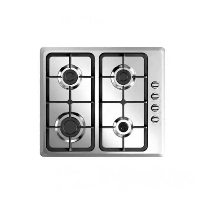 موقد غاز تروفى بلت ان 4 شعلات - 60 سم مع مفاتيح جانبية - فضي TOAO-6402 موقد غاز تروفى