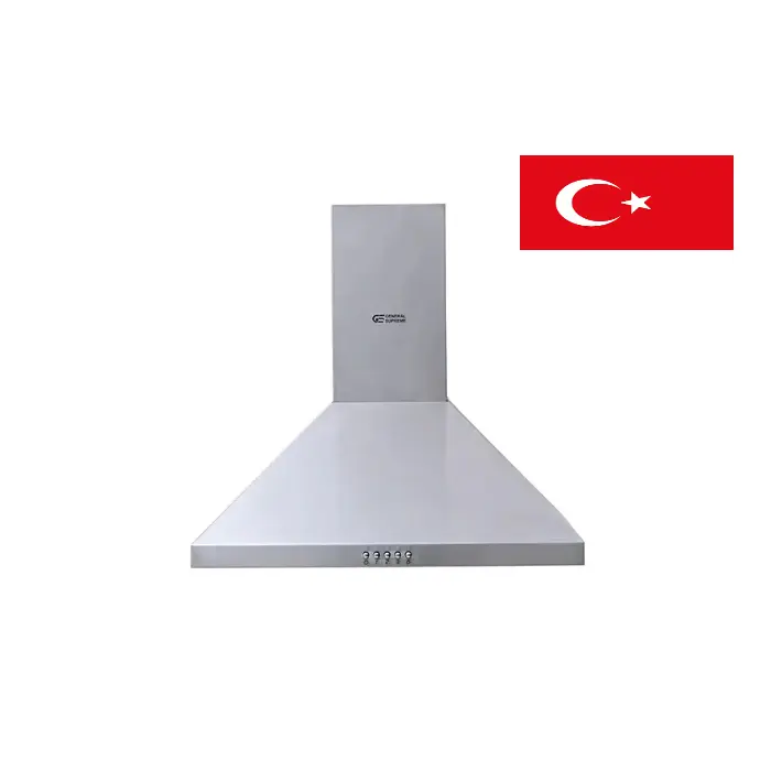 شفاط هرمى جنرال سوبريم 60 سم بلت ان ستيل – تركي GSCH60FS شفاط هرمى