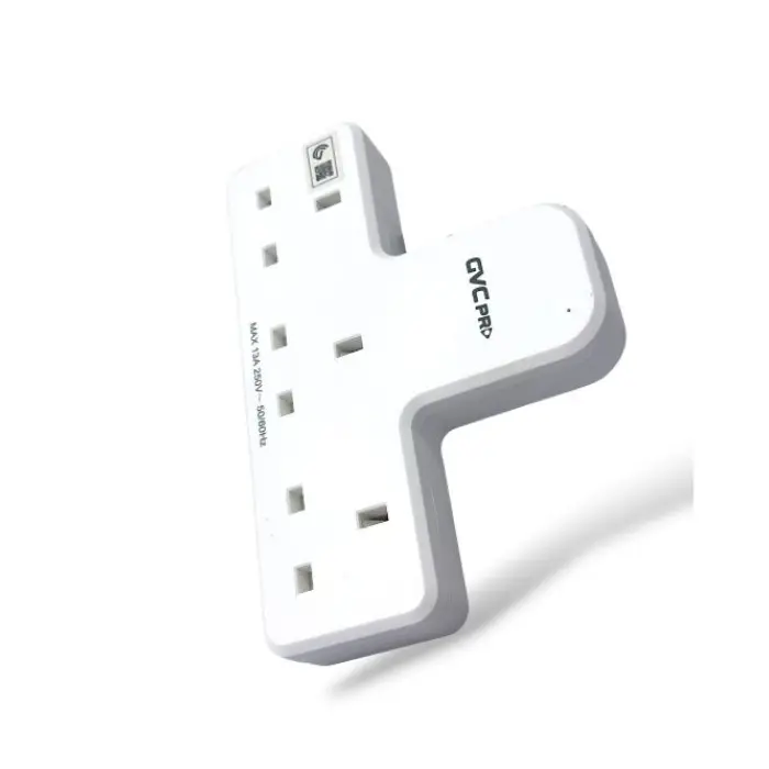 فيش تحويلة جى فى سى برو 3 متر 3 منافذ – أبيض GVCTS-03 فيش تحويلة جى فى سى برو